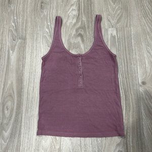 American Eagle Purple Crop Tank, Size XS
